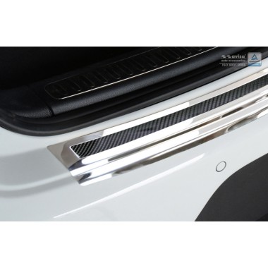 Накладка на задний бампер (карбон) Porsche Macan (2014-) бренд – Avisa главное фото